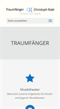 Mobile Screenshot of kulturplattform-traumfaenger.net