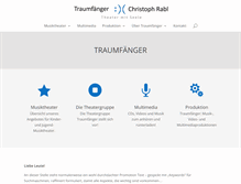 Tablet Screenshot of kulturplattform-traumfaenger.net